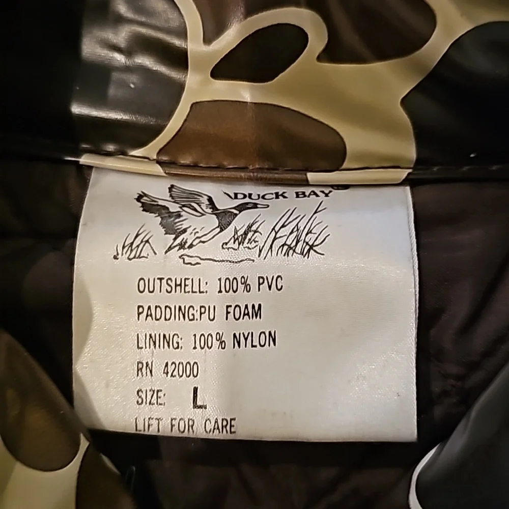 Duck Bay Camouflage Rain Jacket with hood, L - Picture 4 of 5